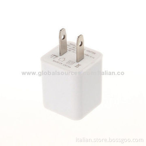 Two-color USB Home Charger for Cellphones, with Output of 5V/1A